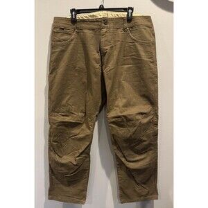 Kuhl RYDR Mens Pant Color Dark Khaki Size 38x30 Logo Pockets ships fast!
